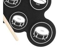 Cocoarm Set di Batteria Elettronica, 7 Pad in Silicone, 5 Melodie, 3 Ritmi, Portatile con Ingresso MP3 per Principianti, Perfetta per Esercitarsi a Casa