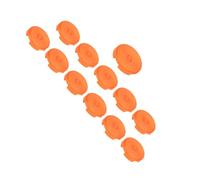 Cocoarm Set di Coperture per Pulsanti, 12 Pezzi 20.2mm 25.3mm (ORANGE) | ABS trasparente satinato, superficie antiscivolo, per tastiere Hitbox Fightbox Snackbox, compatibile con Cross Switch,