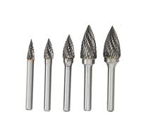 Cocoarm Set di Lime Rotanti in Carburo a Doppio Taglio da 5 Pezzi, Carburo Cementato, Frese Rotanti Durevoli e di Alta Precisione per Applicazioni Aeronautiche e Automobilistiche