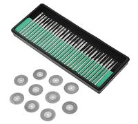 Cocoarm Set di Ruote Taglio in Materiale Premium Al Tungsteno, Punta Trapano, Pala/ala per per Progetti Fai Te, Accessori per Utensili Taglio per Metalli, Prestazioni Durevoli, Mandrini