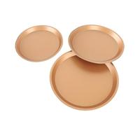 Cocoarm Set di Teglie per Pizza Premium in Acciaio Al Carbonio, Distribuzione Professionale Uniforme del Calore, Prestazioni di Cottura Multifunzionali, 10 11 12 Pollici, Design Leggero e Facile da