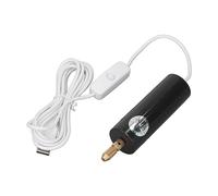 Cocoarm Set Mini Trapano Elettrico a Mano, Mini Trapano Elettrico in ABS con Interruttore Cavo USB, Intervallo di Serraggio da 0,7 a 1,2 Mm, Strumento Portatile Leggero per la Creazione di Ciondoli
