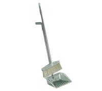 Cocoarm Set Paletta per Scopa, Strumento per Pulizia Scopa con Manico Lungo in PP e Acciaio Inossidabile, Testa Larga per, Paletta con Pettine a Setole, Contenitore Rimovibile per Casa, Camera da