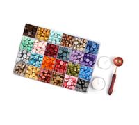 Cocoarm Set Perline Sigillo Di Cera, 200 Pezzi Ceralacca con Scatola, 4 Opzioni Di, Fusione Omogenea e Facile Miscelazione per Biglietti Buste Inviti Di Nozze Artigianato (#5)