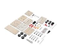 Cocoarm Set Puzzle 3D in Legno, Kit Modello di Veicolo in Legno Composito Confezione da 4 con Serbatoio Generatore Manuale per Escavatore e Auto Fuoristrada, Giocattolo da Costruzione Fai da Te per