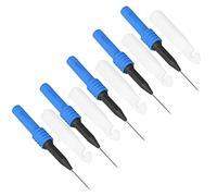 Cocoarm Set Sonda per Multimetro in Ottone PVC, 5 Aghi Perforanti da 0,7 Mm con Guaina per Diagnostica Automobilistica, Cablaggio, Iniettori di Carburante, Test di Laboratorio (BLUE)