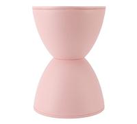 Cocoarm Sgabello a Forma di Clessidra Tavolino Rotondo in Plastica 30 Cm X 42 Cm Tavolino e Posti a Sedere Multiuso in Stile Moderno Nordico per il Camerino del Bagno Scarpe (PINK)