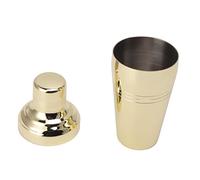 Cocoarm Shaker per Cocktail, Shaker per Bevande in Acciaio Inossidabile 304 da 510 Ml, Base Ponderata, Design con Coperchio, Strumento da Bar Facile da Pulire per Kit Domestico, Bevande Miste (GOLD)