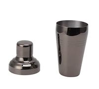 Cocoarm Shaker per Cocktail, Shaker per Bevande in Acciaio Inossidabile 304 da 510 Ml, Base Ponderata, Design con Coperchio, Strumento da Bar Facile da Pulire per Kit Domestico, Bevande Miste (BLACK)