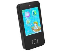 Cocoarm Smart Phone per Bambini Giocattolo Touchscreen in ABS Telefono per Bambini con Schermo da 2,8 Pollici HD Doppia Fotocamera Giochi Educativi e Storie per Dai 3 Ai 10 Anni (BLACK)