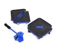 Cocoarm Sollevatore Per Mobili Carrello Per Mobili Ferro PVC ABS Attrezzo Per Spostamento 5 Pezzi Carico 300kg Rulli Universali Per Spostare Divano Tavolo Armadietto Letto Frigorifero su Pavimenti e