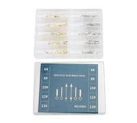 Cocoarm Sostituzione delle Lancette per Orologio 2035 PC21 SL68, Movimento Al Quarzo Set di Lancette Metalliche per Orologio con 100 Set Scatola Lancette Ora Minuti Secondi (Oro luminoso)