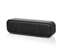 Cocoarm Soundbar USB, 3Wx2, Nero, HK-5008 | Plug and play, audio chiaro bassi profondi, compatto per scrivania, cavo singolo 1
