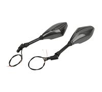 Cocoarm Specchietti Retrovisori Laterali a LED con Indicatori di Direzione per Moto, ABS Ad Alto Impatto, Angolo Regolabile, Compatibili con e