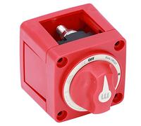 Cocoarm Staccabatteria per Barca 300A, Staccabatteria Marino in ABS PC con Borchie Placcate Argento Rame Rosso, Doppio Circuito ON OFF IP66 Impermeabile per Yacht Barche