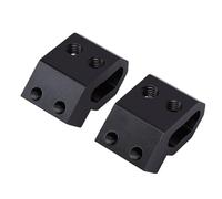Cocoarm Staffe per Montaggio su Guida da 2 Pezzi Kit di Montaggio su Guida per Cassetta degli Attrezzi in Alluminio con Viti M8 3 X 3 X Pollici Design su un Lato per l'imballaggio della Cassetta