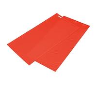 Cocoarm Stampo in Silicone per Cera d'api, 2 Pezzi Stampo per Pressa per Fondotinta in Cera d'api 44,2x28 Cm Dimensioni Cella 5,4 Mm, Pieghevole Facile da Pulire Riutilizzabile per la (rosso)