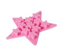 Cocoarm Stampo per Ghiaccio a Stella del Vassoio di Cubette di Ghiaccio in Silicone con Antiaderente Rilascio Facile per Cocktail Decorazioni per Feste a Forma di Forma Alimentare Materiale Blu Rosa