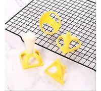 Cocoarm Stampo per Gnocchi Fai-da-te Stampo per Gnocchi in PP per Uso Alimentare 4 Forme Set Rotondo Quadrato Triangolo Cuore Facile da Tagliare Pressa di Riempimento per Ravioli Torte a Mano