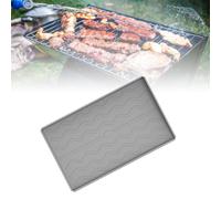 Cocoarm Tappetino per Piastra in Silicone Tappetino per Barbecue per Uso Alimentare Copertura Protettiva per Cottura Stile all Inclusive Riutilizzabile Antiscivolo Adatto per Grill All'aperto Forno