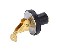 Cocoarm Tappo di Scarico a Compressione da 19 Mm, Tappo di Scarico per Barca in Ottone con Guarnizione in Gomma e Chiusura a Vite, Specchio di Poppa Interno Adatto per Barca Yacht Marine Livewell