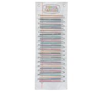 Cocoarm Tasca per Parcheggio per Matite, Organizer per on 32 Tasche in Cotone Poliestere Impermeabile, Tabella Portaoggetti Numerata con Striscia di Montaggio Sulla Porta per Insegnanti,