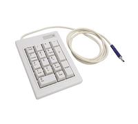 Cocoarm Tastierino Numerico Meccanico a 17 Tasti, Interruttore Lineare | Connessione USB cablata, assi neri, design compatto, feedback tattile silenzioso, immissione dati finanziari contabili