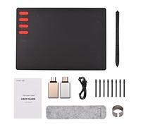 Cocoarm Tavoletta Grafica con Stilo Senza Batteria 8192 Livelli di Pressione 8 Tasti di Scelta Rapida 7,6 X 5,6 nell'area Attiva per l'insegnamento della Progettazione di Disegni su Mac (Tipo 1)