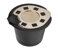 Cocoarm Tazza per Capsule di caffè Filtro per Capsule di caffè Ricaricabile PP e Acciaio Inossidabile 50 Ml 25 X 30 Mm Design Riutilizzabile per Bar Cucine Ristoranti (singolo placcato oro)