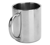 Cocoarm Tazza Portatile con Finitura a Specchio per Levigatura in Acciaio Inossidabile da 300 Ml con Manico per Rispetto dell'ambiente e Igiene