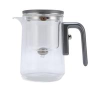 Cocoarm Teiera in Vetro con Separatore per Acqua, 600ml Infusore Magnetico | Recipiente per la preparazione del tè per servire, rilascio della foglia con interruttore a scorrimento, maniglia