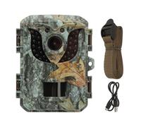 Cocoarm Telecamera per Animali Selvatici 1080P con Visione Notturna, Telecamera per Sentieri a Infrarossi Attivata dal Movimento, Telecamera per Esplorazione Esterna con Tolleranza