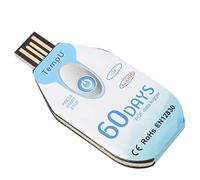 Cocoarm Temperatura USB Dati Logger Single Utilizzo con Sensore di Luce 10000 Punti Nessun Software Necessario per PDF Segnala il Monitoraggio della Catena del Freddo Alimentare