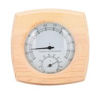 Cocoarm Termoigrometro 2 in 1 in Legno, Resistente alle Alte Temperature, Termometro Accurato per Sauna con Rilevamento dell'umidità per Sauna e Bagno