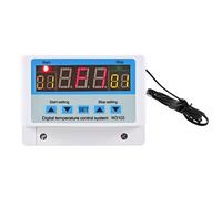 Cocoarm Termoregolatore, Termostato Digitale Intelligente a LED, Alloggiamento PC 30A DC24V, Controllo Riscaldamento Raffreddamento, Gamma da 14 a 230°F, per Incubatrice Birra Fatta in Serra (10 A e