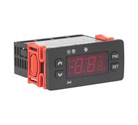 Cocoarm Termostato con Display Digitale, Sensore , Commutabile Celsius/Fahrenheit, relè 8A AC230V, Risoluzione 0,1°C, per Refrigeratore Congelatore Frigo