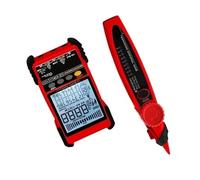 Cocoarm Tester per Cavi di Rete, Tester per Cavi ABS 2in1 con Display LCD, Misura di Lunghezza 600 M, Controllo Tensione PoE, Multimetro con Tracciamento per Tecnici Installatori
