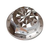Cocoarm Timer Meccanico, Timer da in Acciaio Inossidabile 60 Minuti con Retro Magnetico Allarme 72dB Guscio in ABS per Domestica Cottura Al Forno Lettura Compiti Aula Ufficio