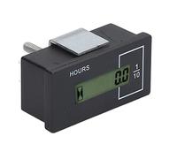 Cocoarm Timer per Escavatore, Contaore Digitale ABS Display LCD da 12 V a 36 V, Contatore Tempo di Funzionamento Motore Ripristinabile da 0 a 99999,9 H, Telecomando per Generatori di Trattori (#1)