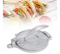 Cocoarm Tortilla Press Hand Quesadilla Maker in Lega di Alluminio per Impastare Manualmente Involtini, Wrapper e Piadine, 22 X 16 Cm (SILVER)