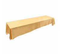 Cocoarm Tovaglia Rettangolare 145x320 Cm Protettore della Copertura del Tavolo per Feste da Pranzo per Matrimoni Banchetto per Feste da Pranzo con una Facile Cura Resistente Alle Rughe Colorate (GOLD)