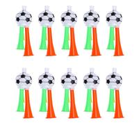 Cocoarm Trombe da Stadio, Trombe Ad Aria Compressa in ABS, Confezione da 10 con Cordini, da Tifo Leggere per Partite di Calcio, Feste, Ed Eventi di Folla (ABS2)