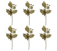 Cocoarm Tunili Natalizi, Decorazioni per Alberi di Natale 23 Cm Steli Pieghevoli in Plastica per Ghirlatopiestri Bouquet con Colorato Design del Festival (A1)
