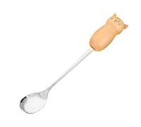 Cocoarm Utensile per Mescolare il caffè Utensile per Mescolare il caffè in Acciaio Inossidabile Agitatore Creativo per Cartoni Animati 25g Lavabile in Lavastoviglie per Tè Frappè Gelato Dessert a