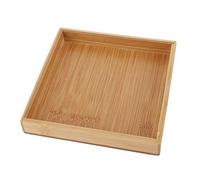 Cocoarm Verduretto Rettangolare Giapponese, Materiale di bambù, Vassoio Versatile per Frutta e tè, 7.6x4x1.2 in per Casa e Ristorante (19.3 * 19.3 * 3 cm)