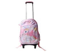 Cocoarm Zaino per Il Carrello per Bambini, Materiale Durevole, Design Attraente, Mobilità Senza Sforzo, Sicurezza Avanzata, per Viaggi per Bambini, con Motivi di Cartoni Animati, Due Ruote Che