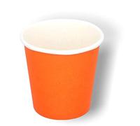 Cocobanana Bicchierini di Carta da 75ml, Monouso, Compostabili - Cartone Per Uso Alimentare, Inodore e Insapore - Bicchieri Piccoli per Bevande Calde e Fredde, Caffè, Espresso - [Arancione], [400]