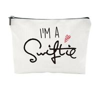 CoCoCherry Beauty case per amanti della musica, regalo per fan del cantante, con scritta "You are Braver Stronger Smarter Than You Thin", astuccio per trucchi con cerniera, per donne e ragazze,