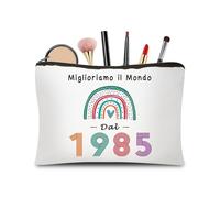 CoCoCherry Regalo 40 Anni Donna - Beauty Case Perfetto Per Il 40º Compleanno, Ideale Come Regalo Di Compleanno Per Moglie, Sorella O Amica, Per Celebrare I 40 Anni Di Compleanno Donna(1985)