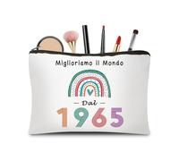 CoCoCherry Regalo 60 Anni Donna - Beauty Case Perfetto Per Il 60º Compleanno, Ideale Come Regalo Di Compleanno Per Moglie, Sorella, Amica O Madre, Per Celebrare I 60 Anni Di Compleanno Donna(1965)